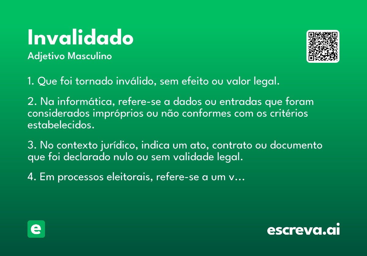 invalidado