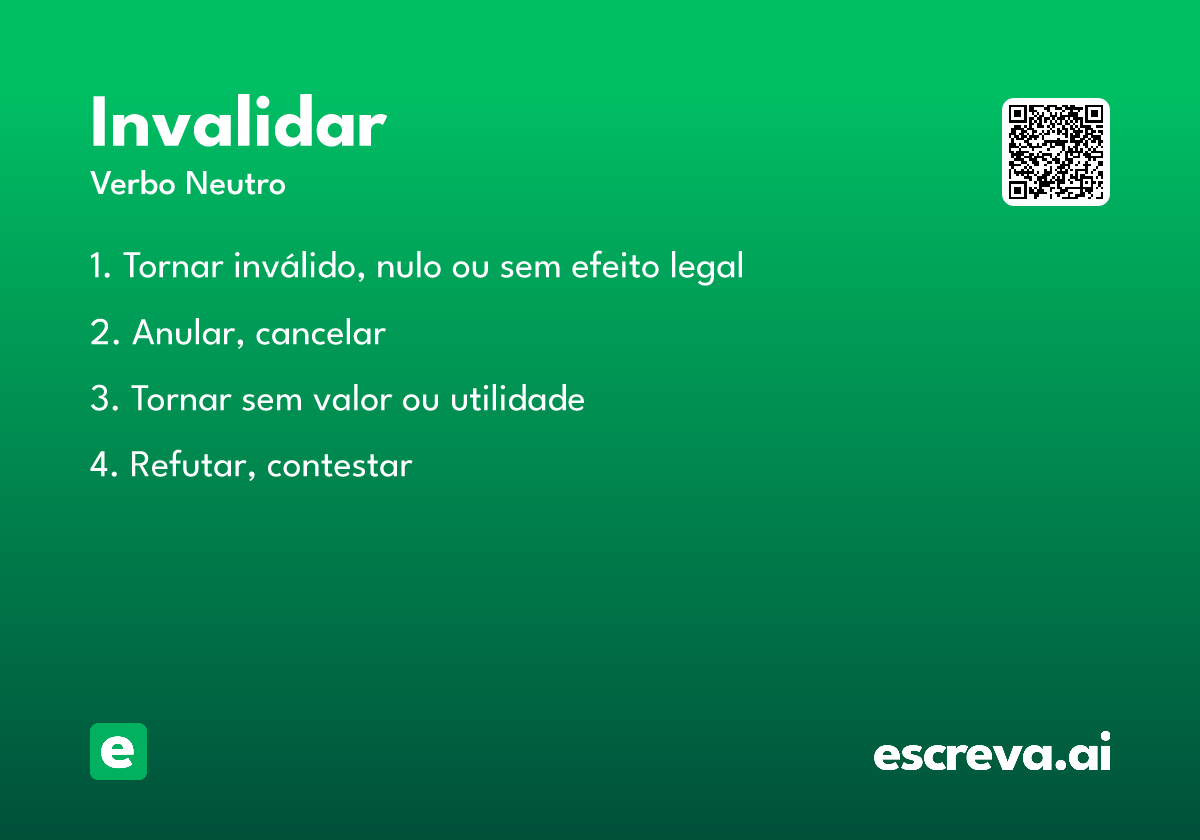 invalidar