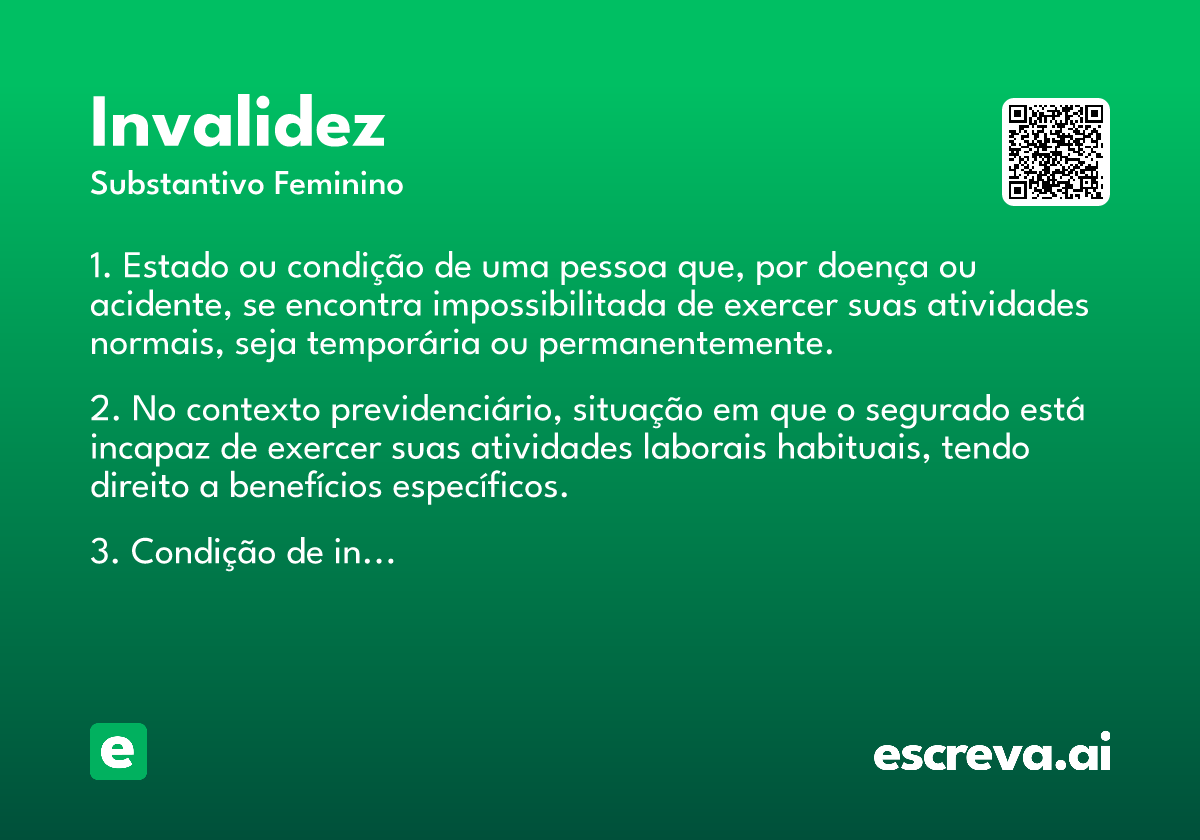 invalidez