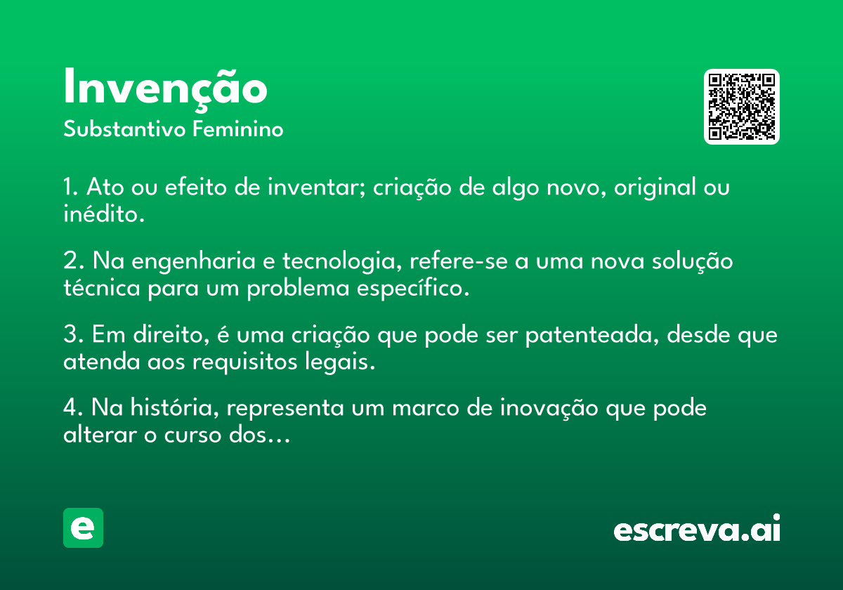 invenção