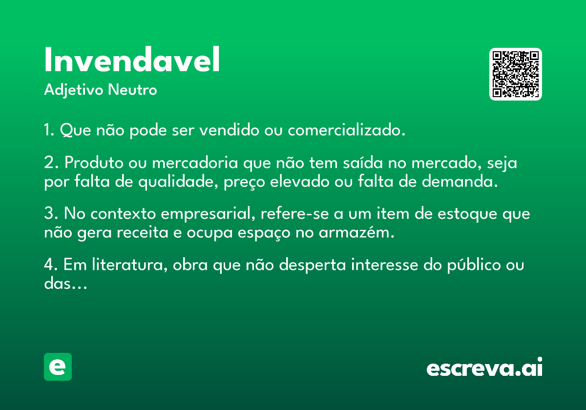 invendavel