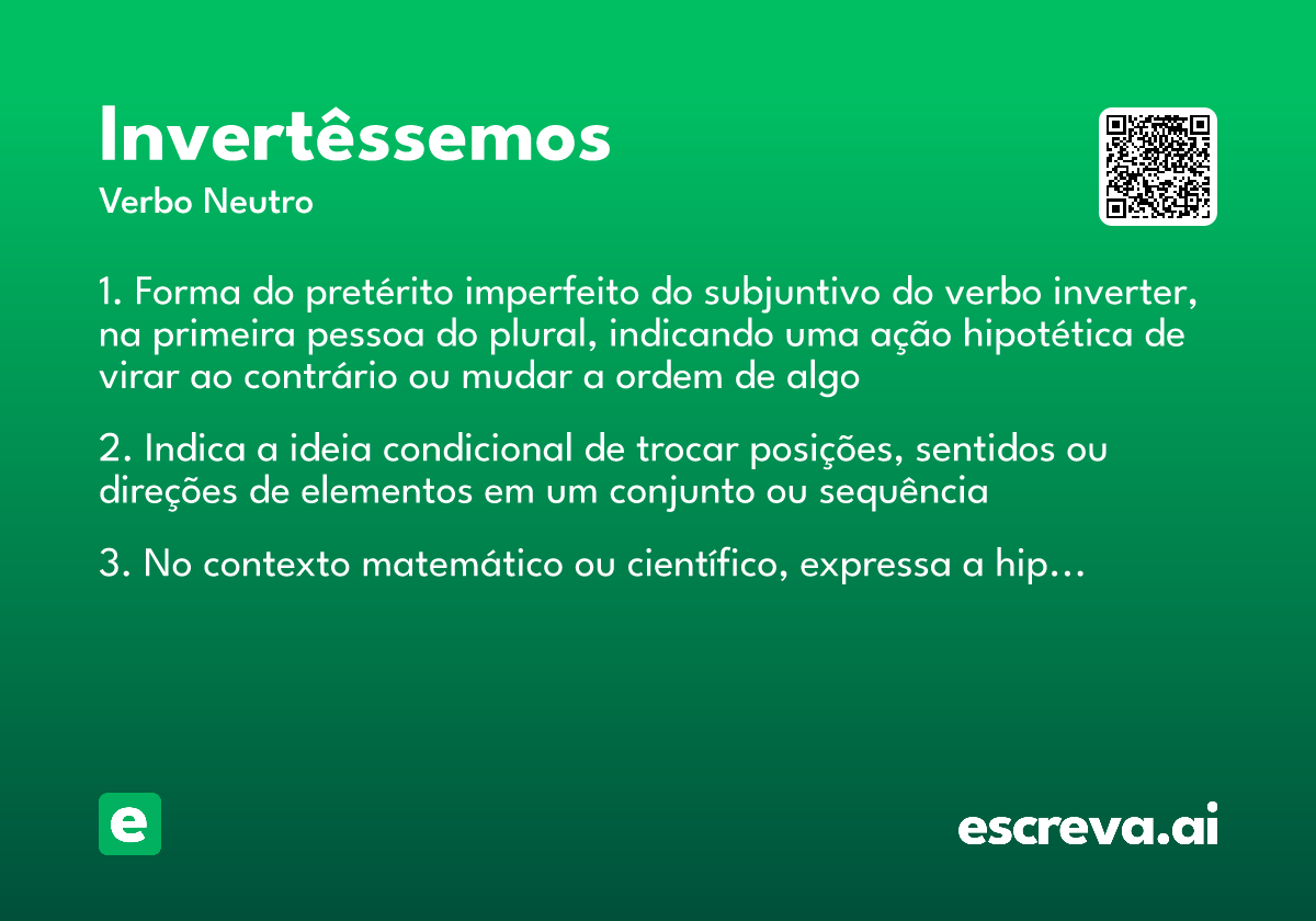invertêssemos