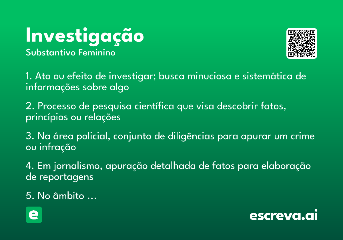 investigação