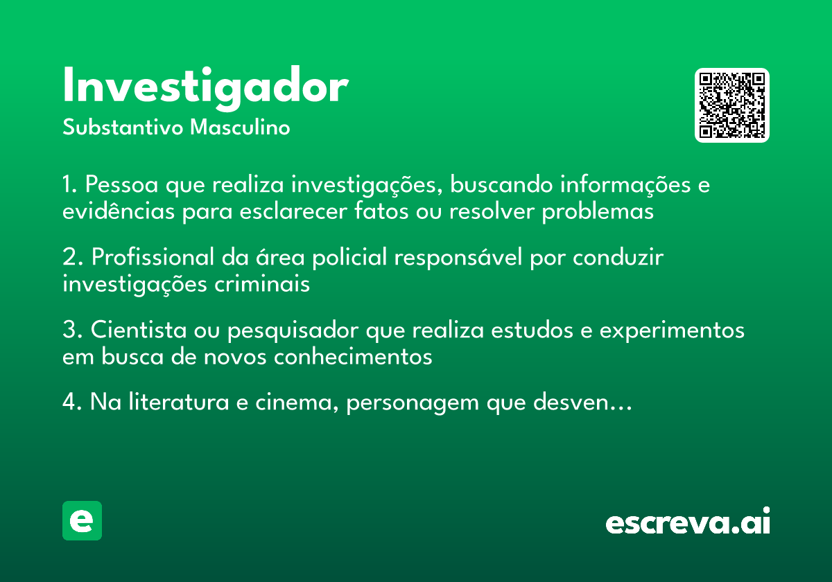 investigador