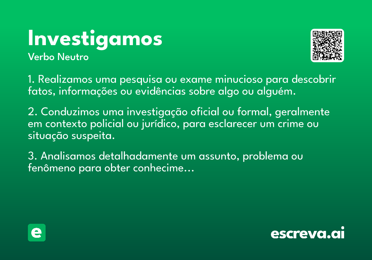 investigamos