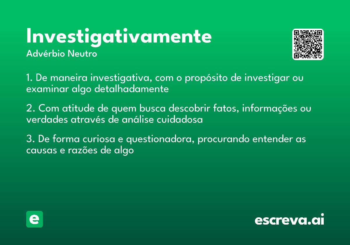 investigativamente