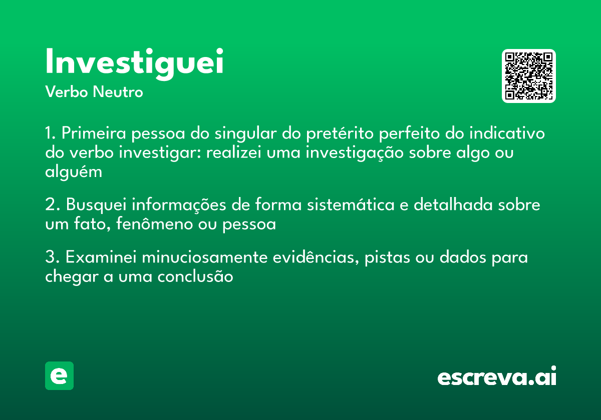 investiguei