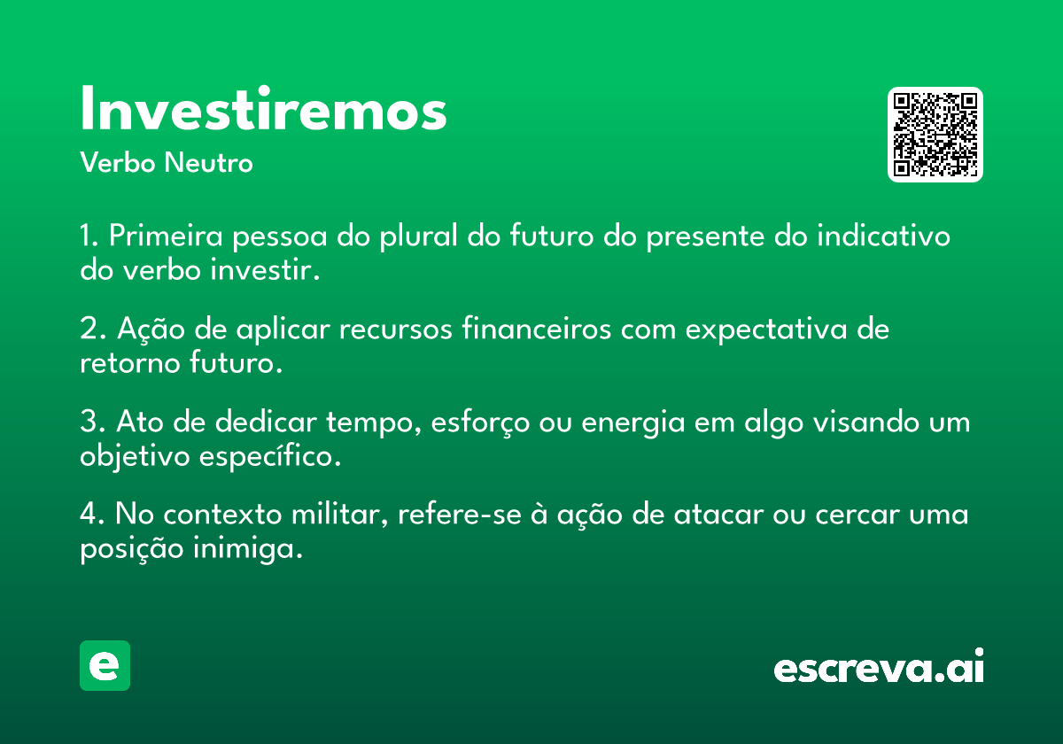 investiremos