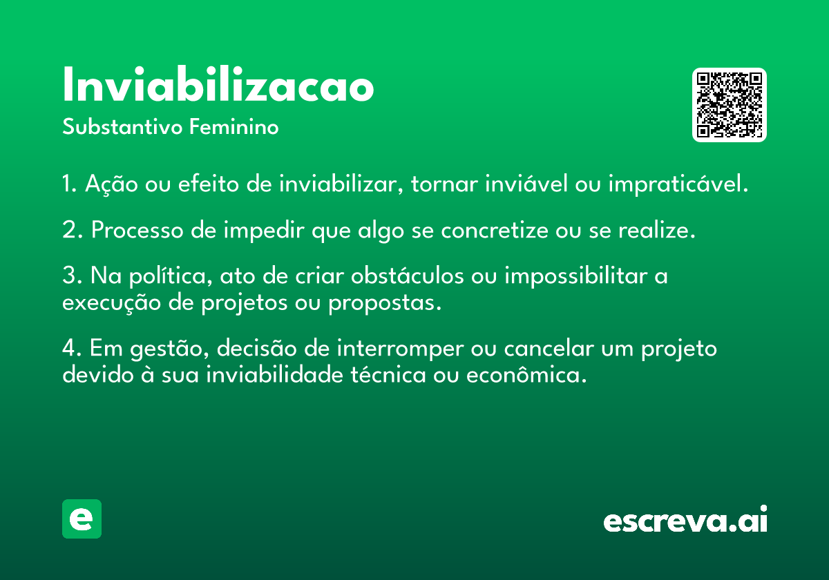 inviabilizacao