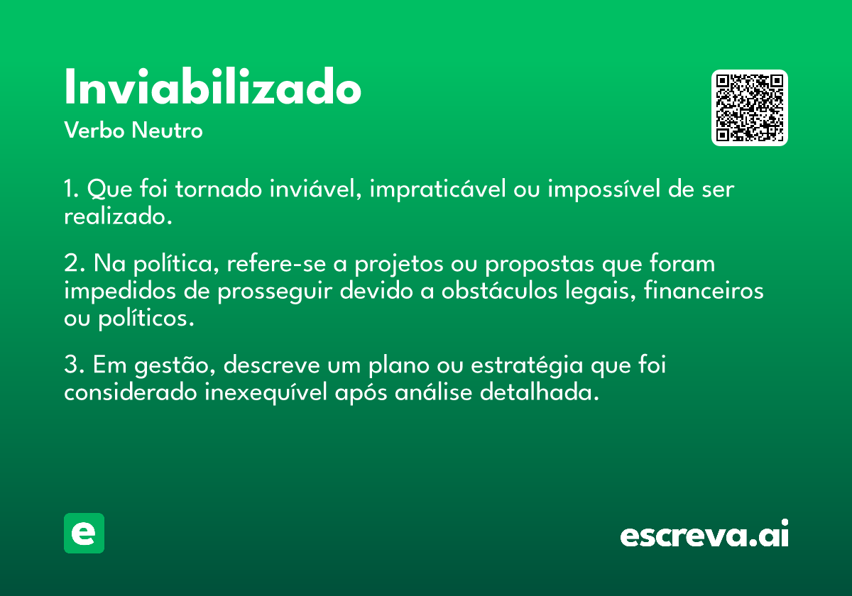 inviabilizado