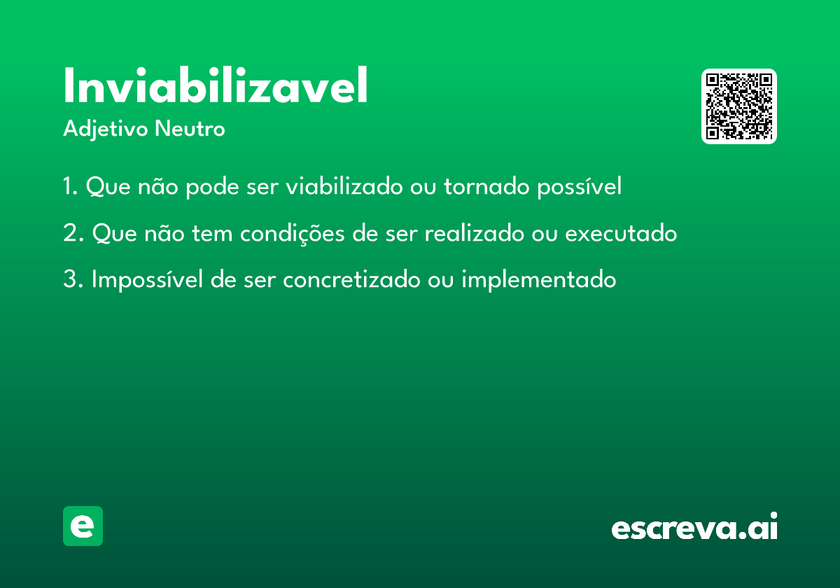 inviabilizavel