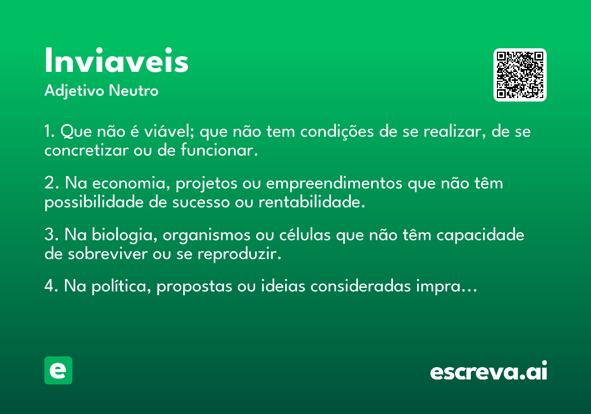 inviaveis