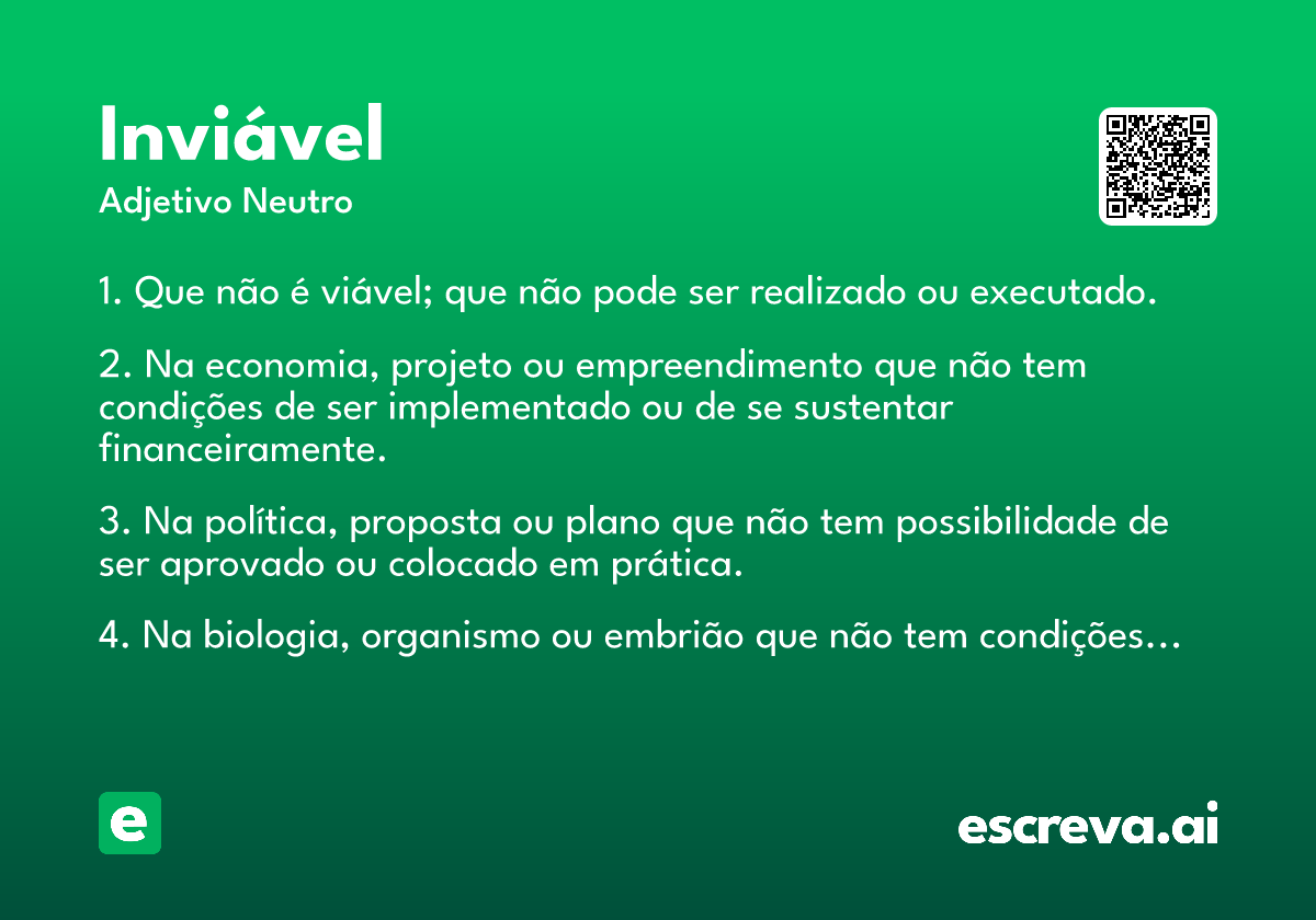 inviável