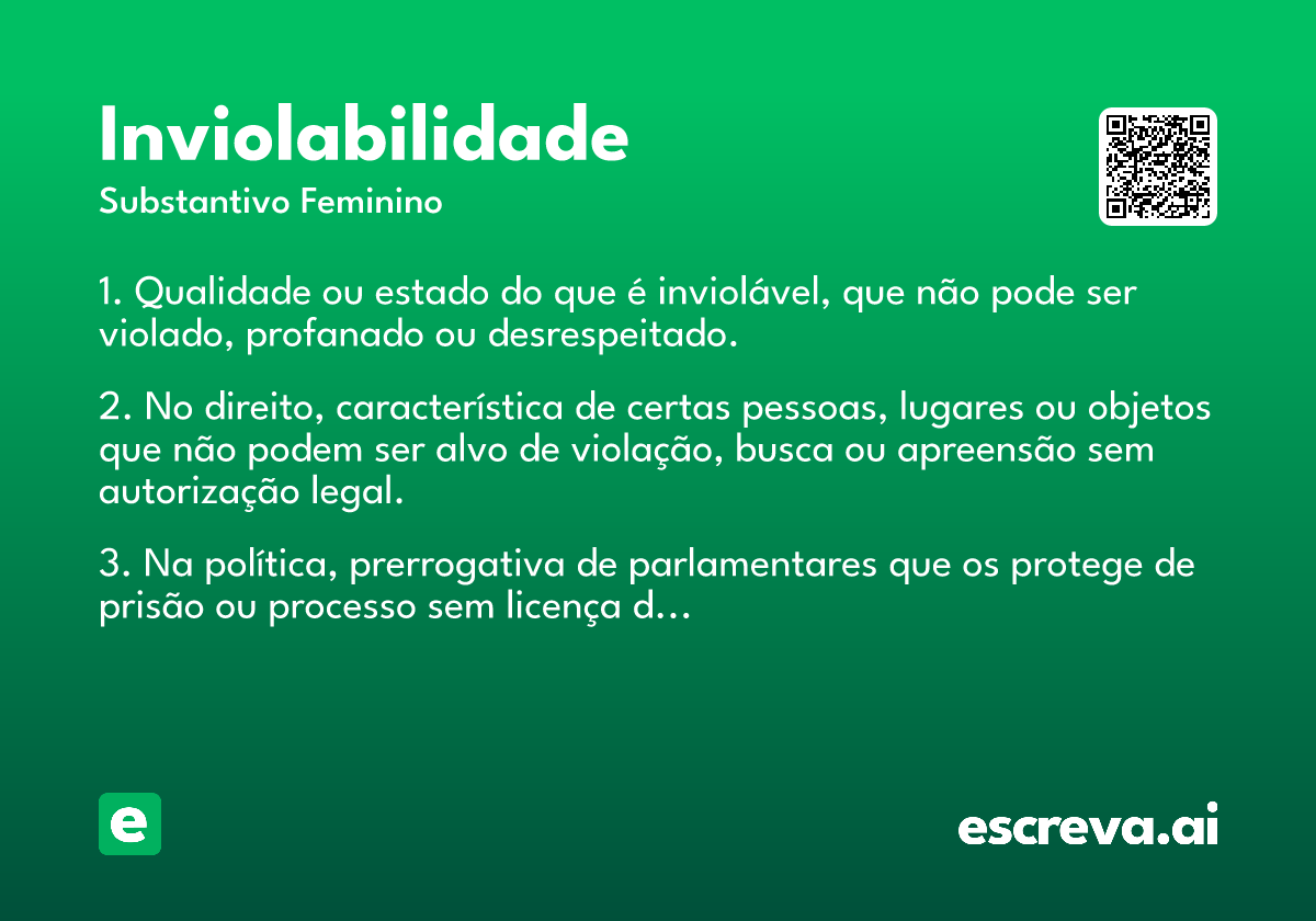 inviolabilidade
