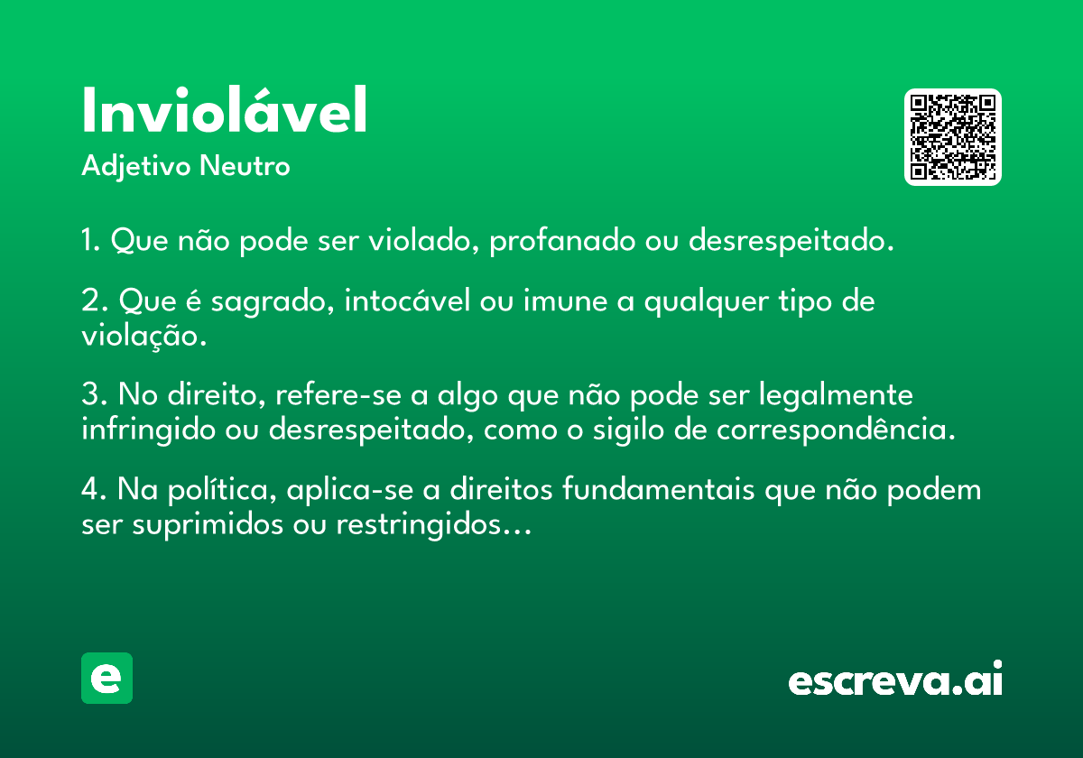 inviolável