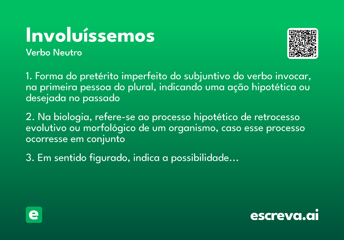 involuíssemos