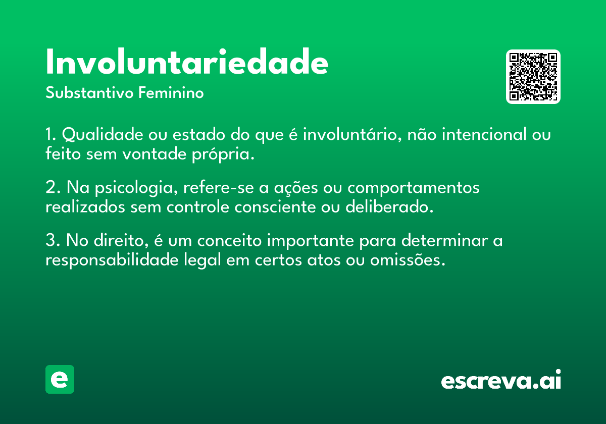 involuntariedade