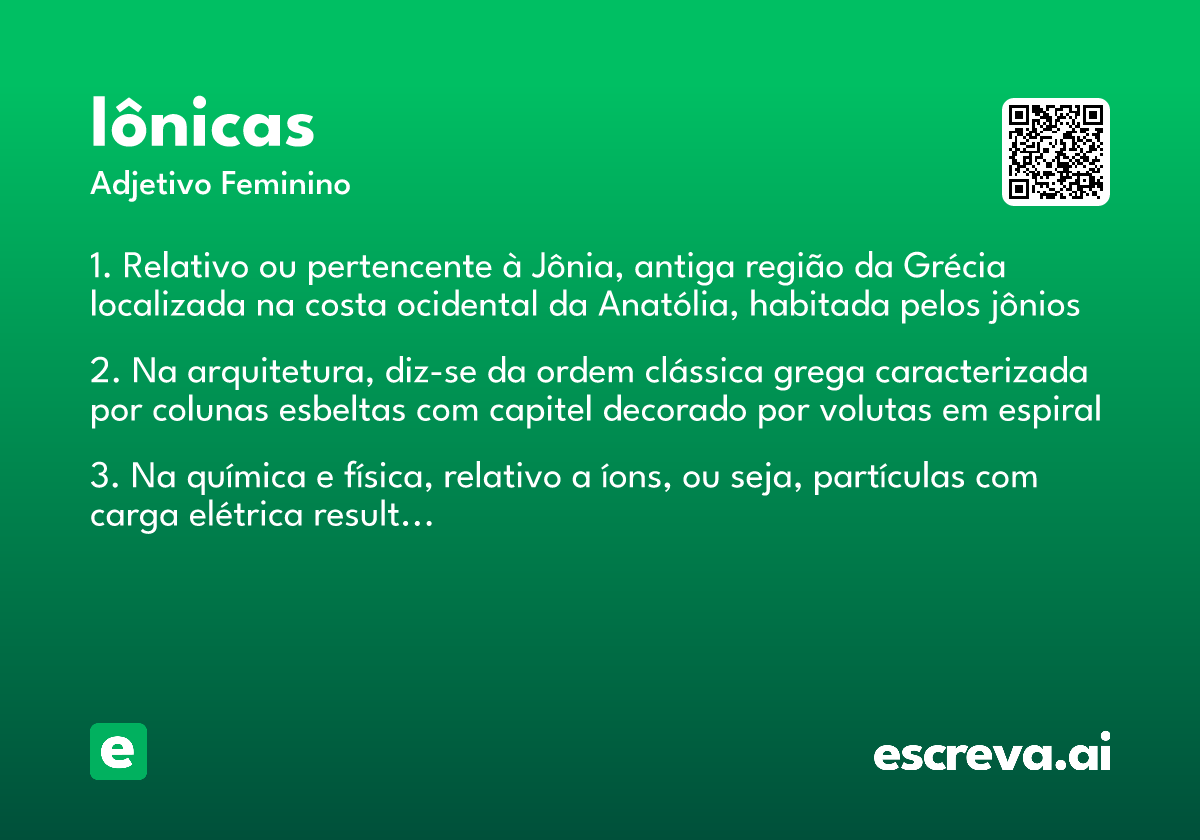 iônicas
