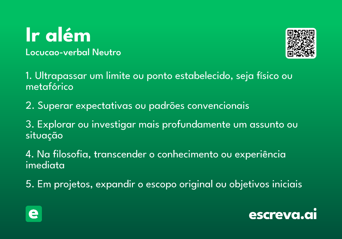 ir além