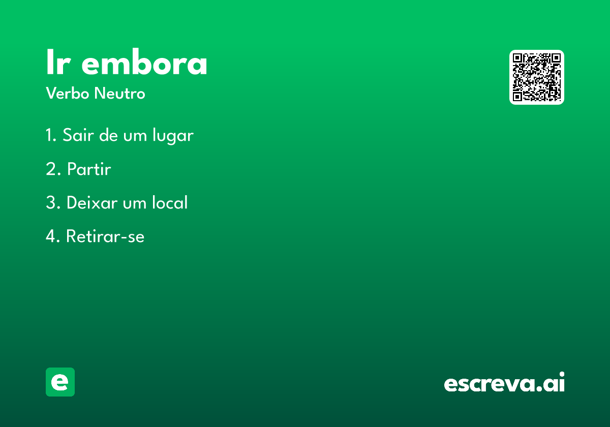 ir embora