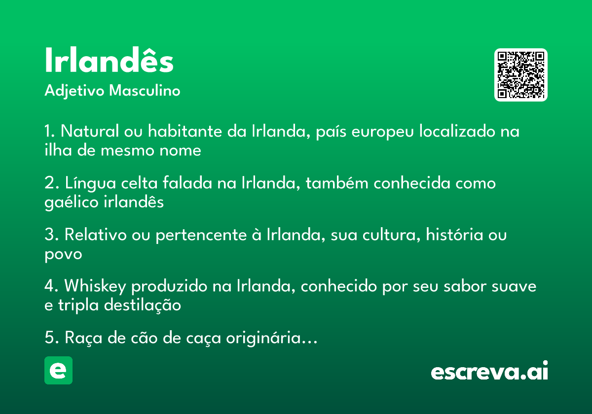 irlandês