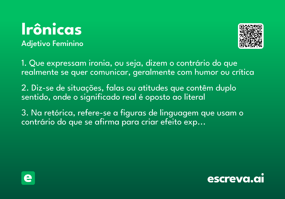 irônicas