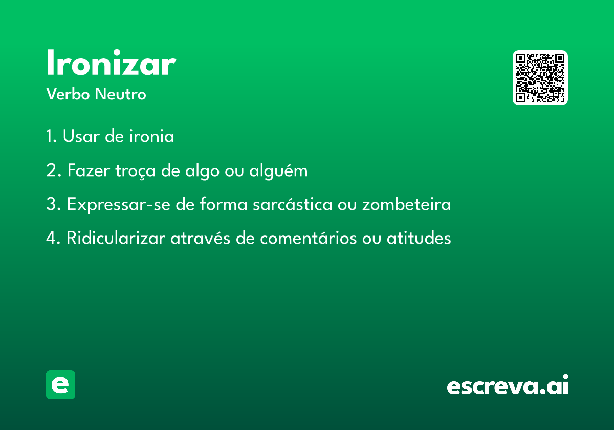 ironizar