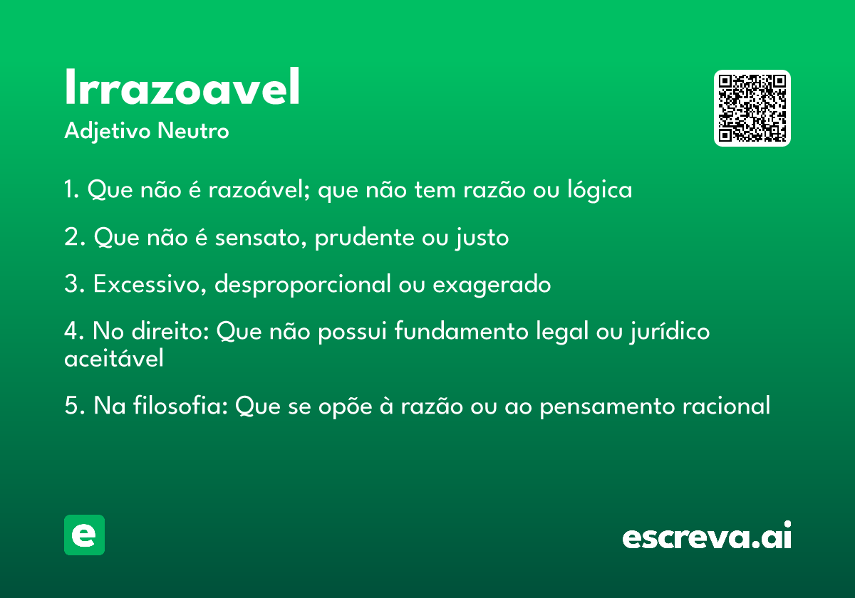 irrazoavel