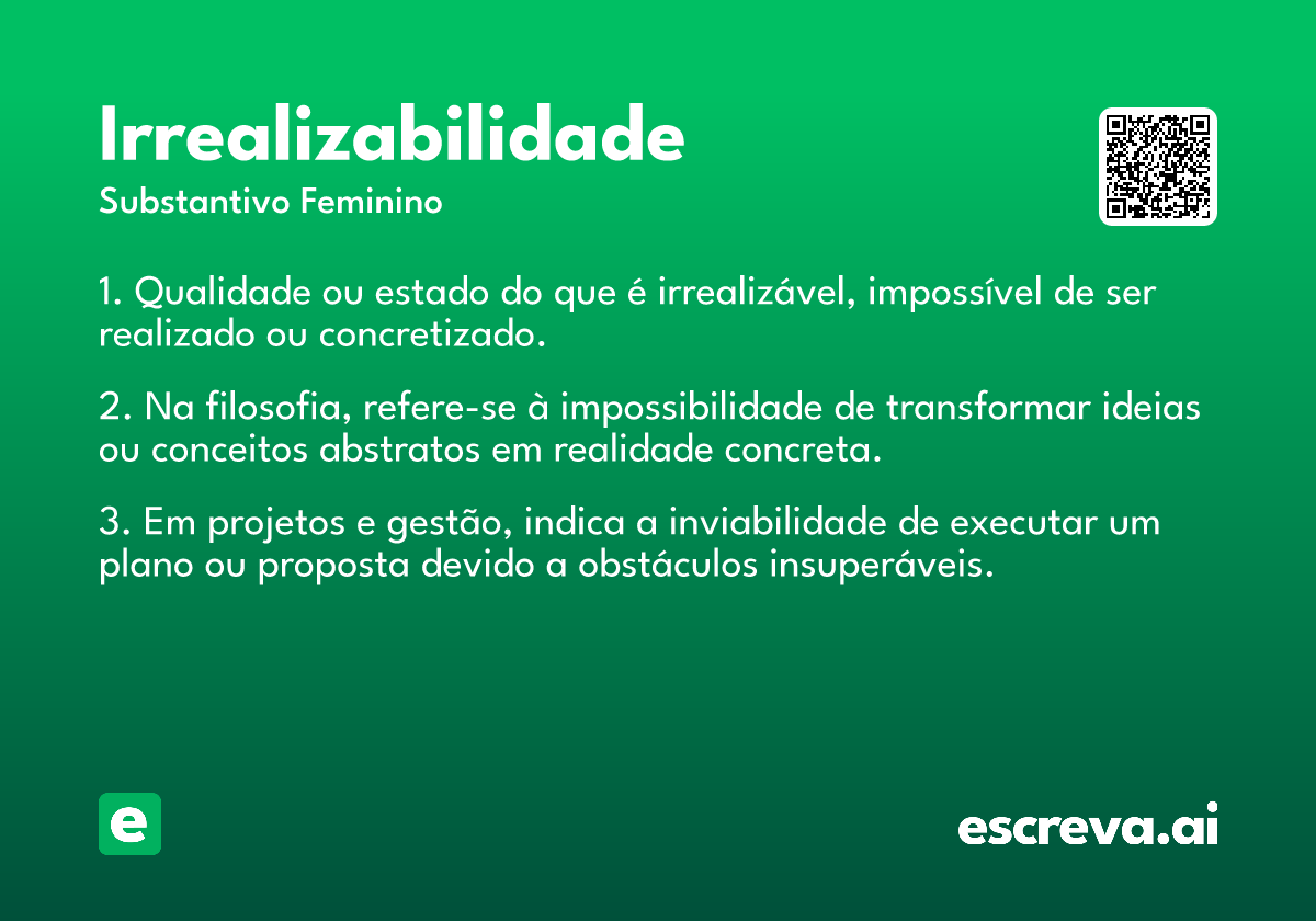 irrealizabilidade