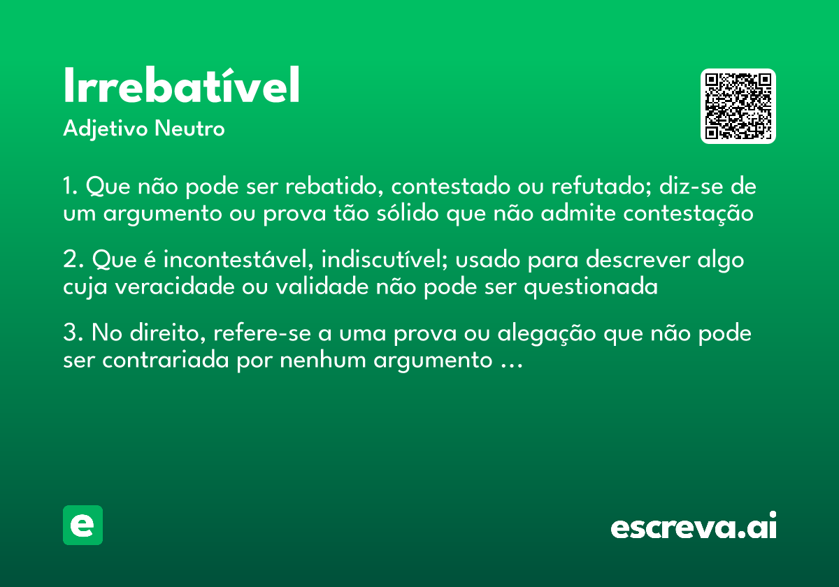 irrebatível