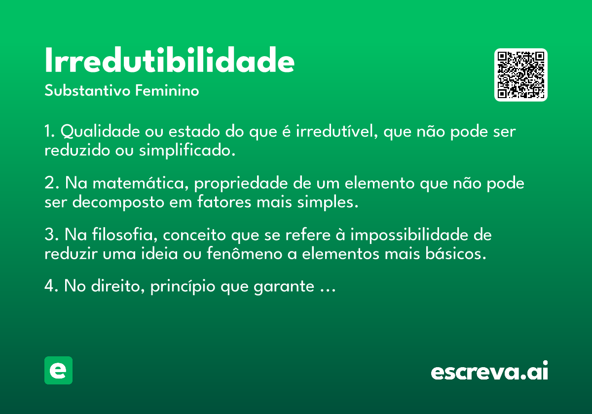 irredutibilidade