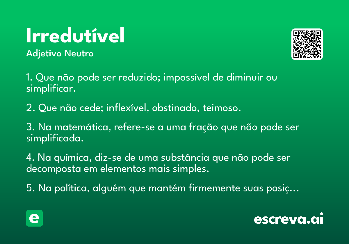 irredutível