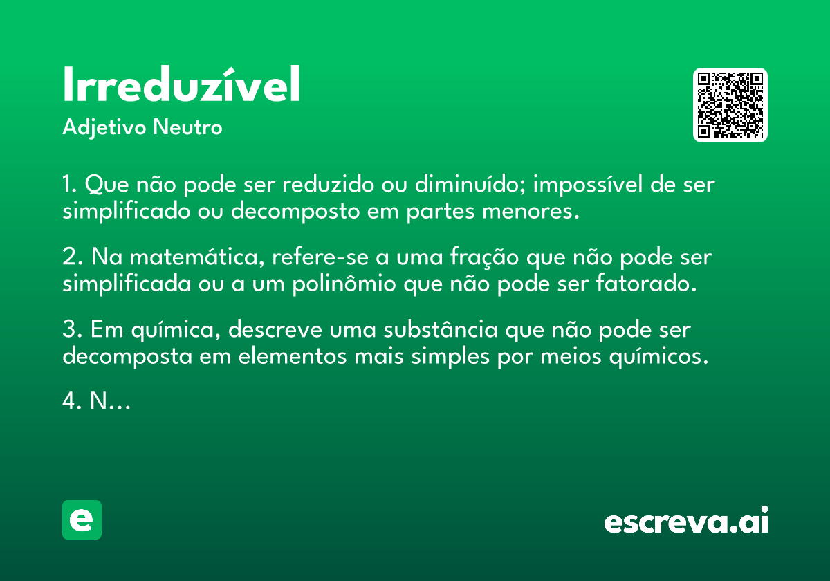 irreduzível