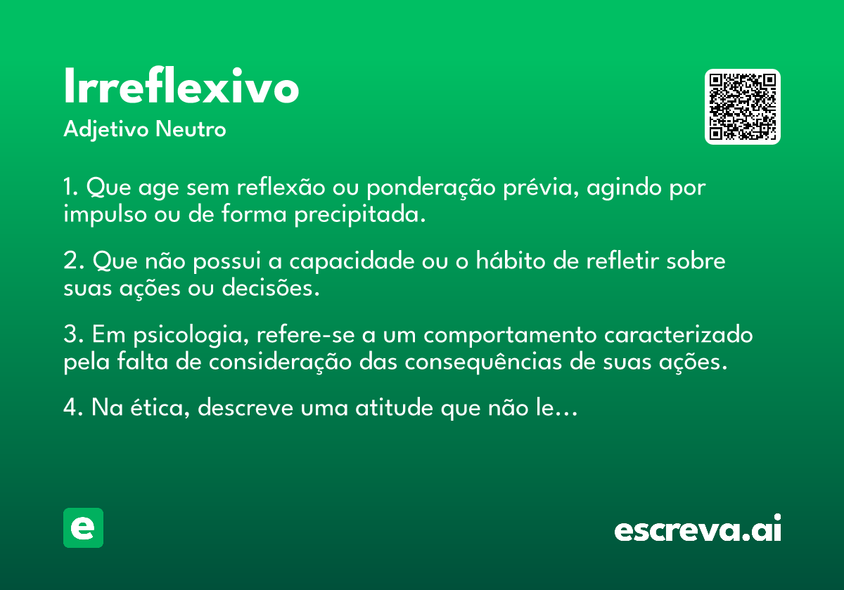 irreflexivo