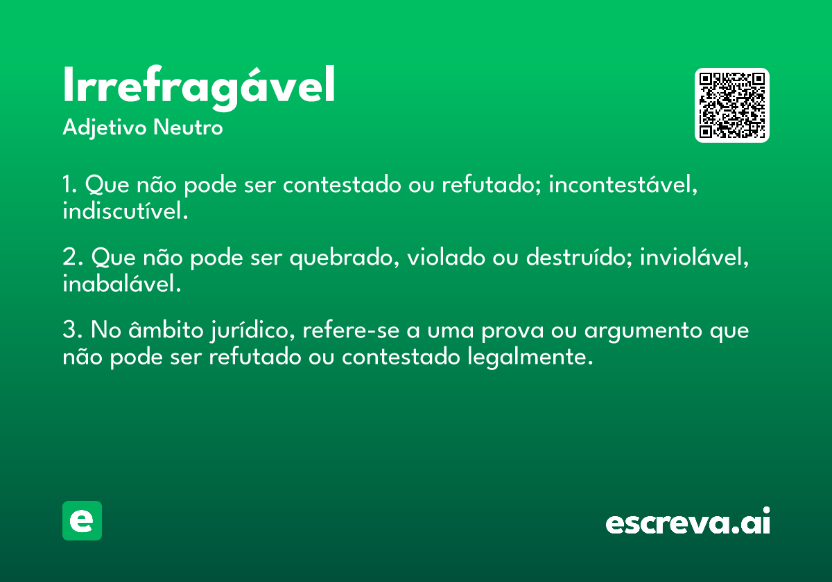 irrefragável