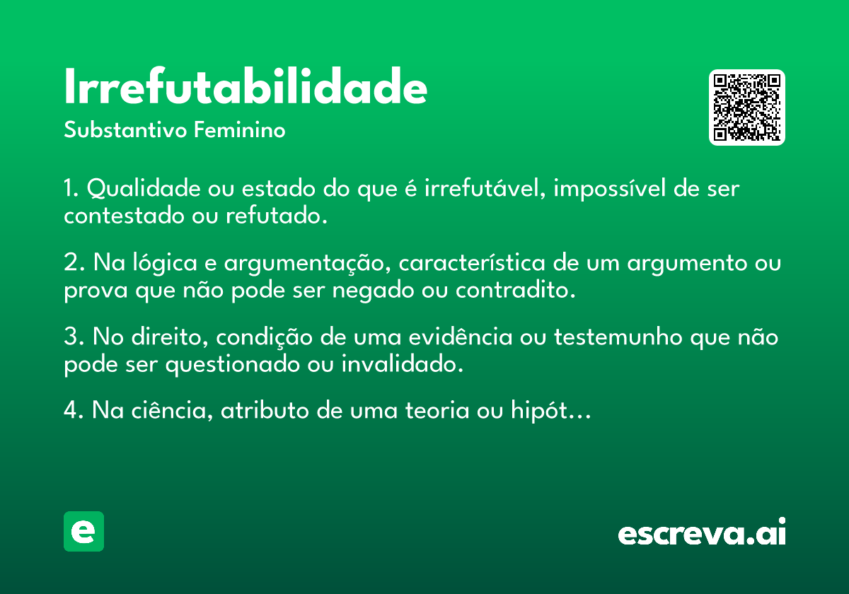 irrefutabilidade