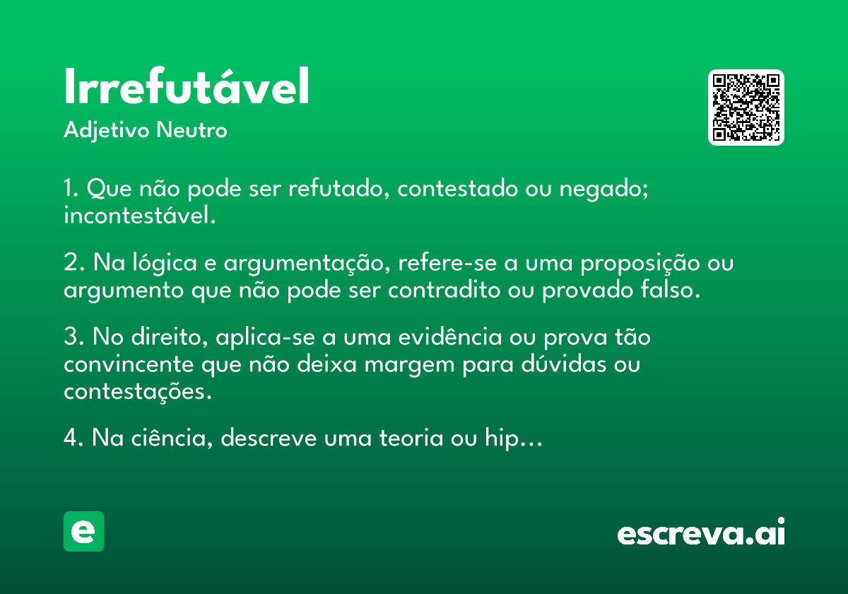 irrefutável