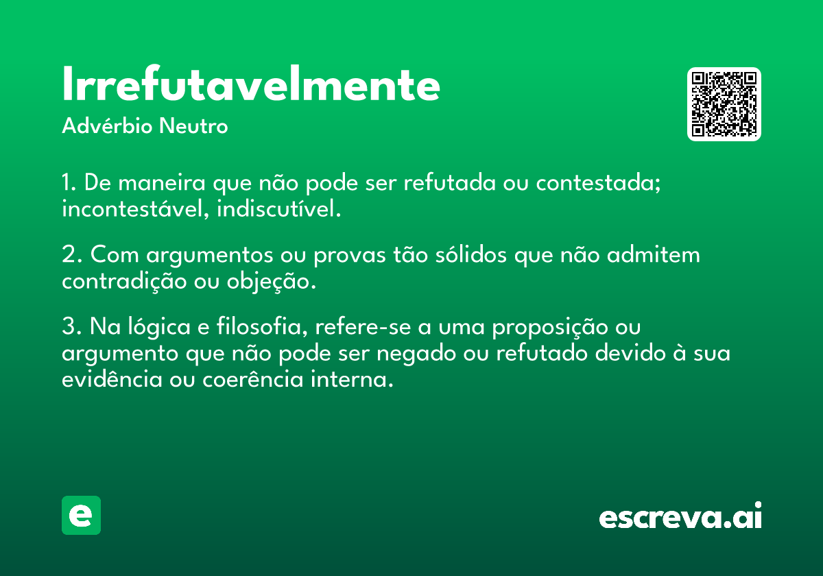 irrefutavelmente