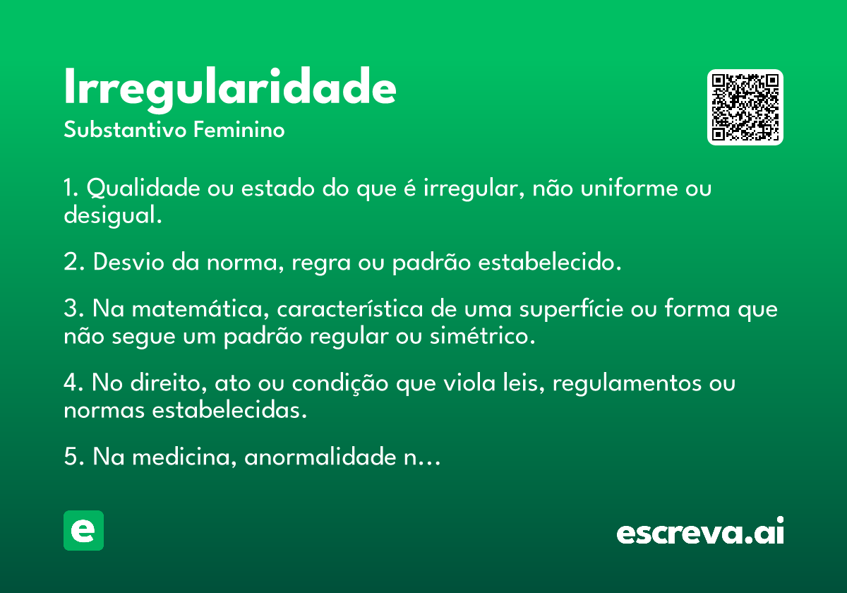 irregularidade