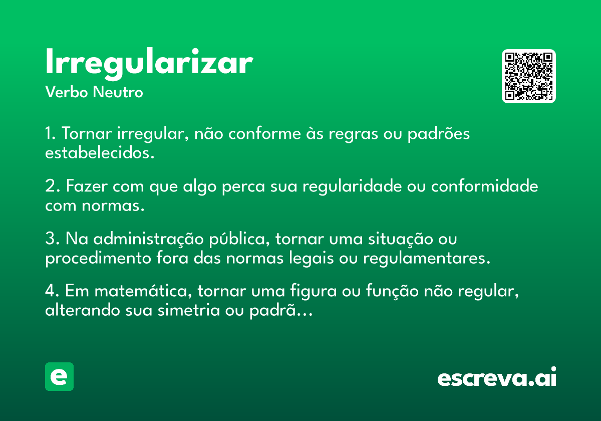 irregularizar