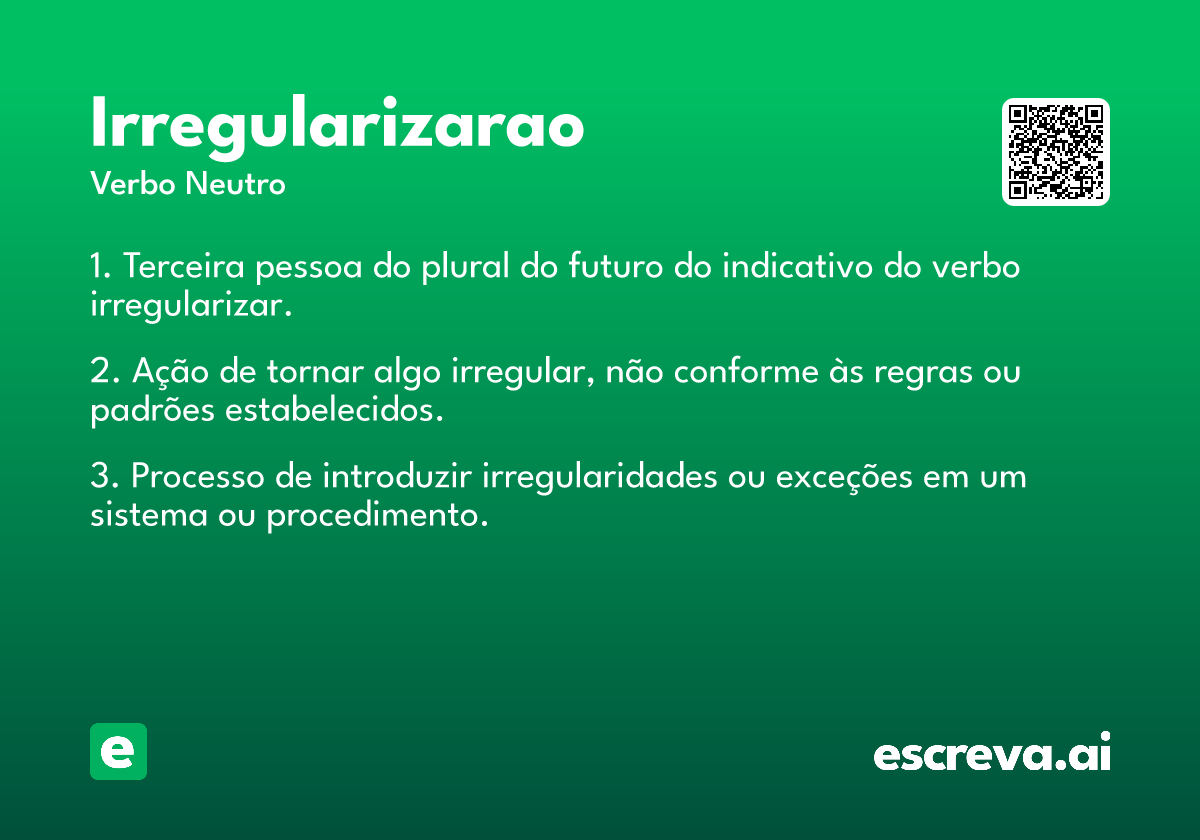irregularizarao
