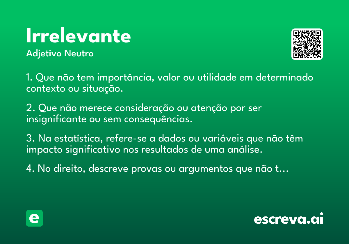 irrelevante