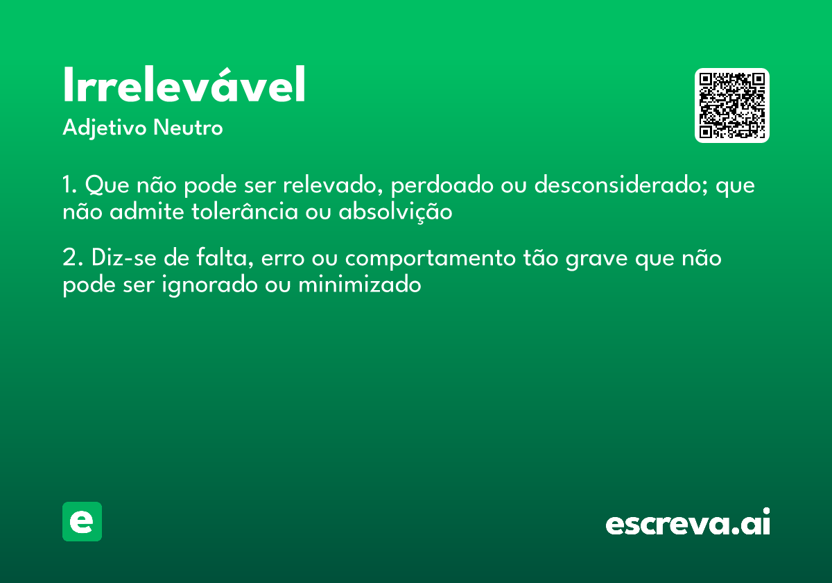 irrelevável