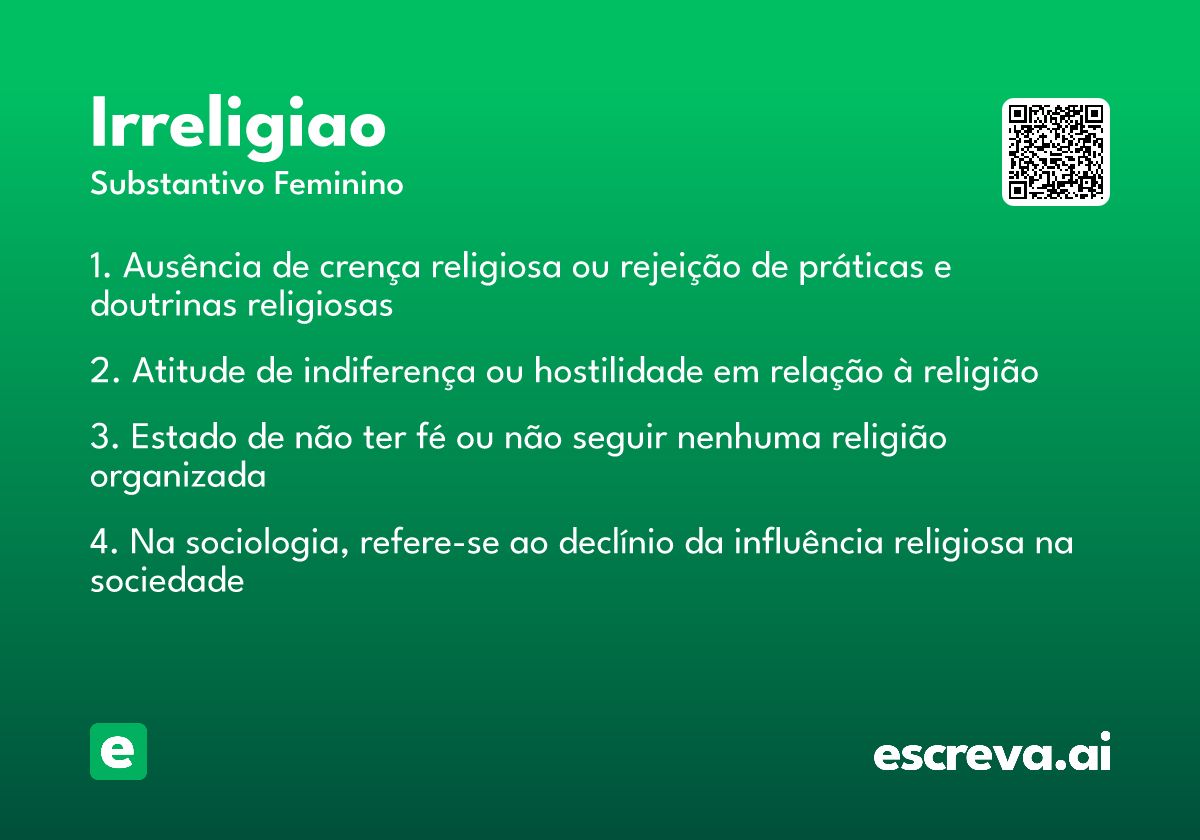 irreligiao