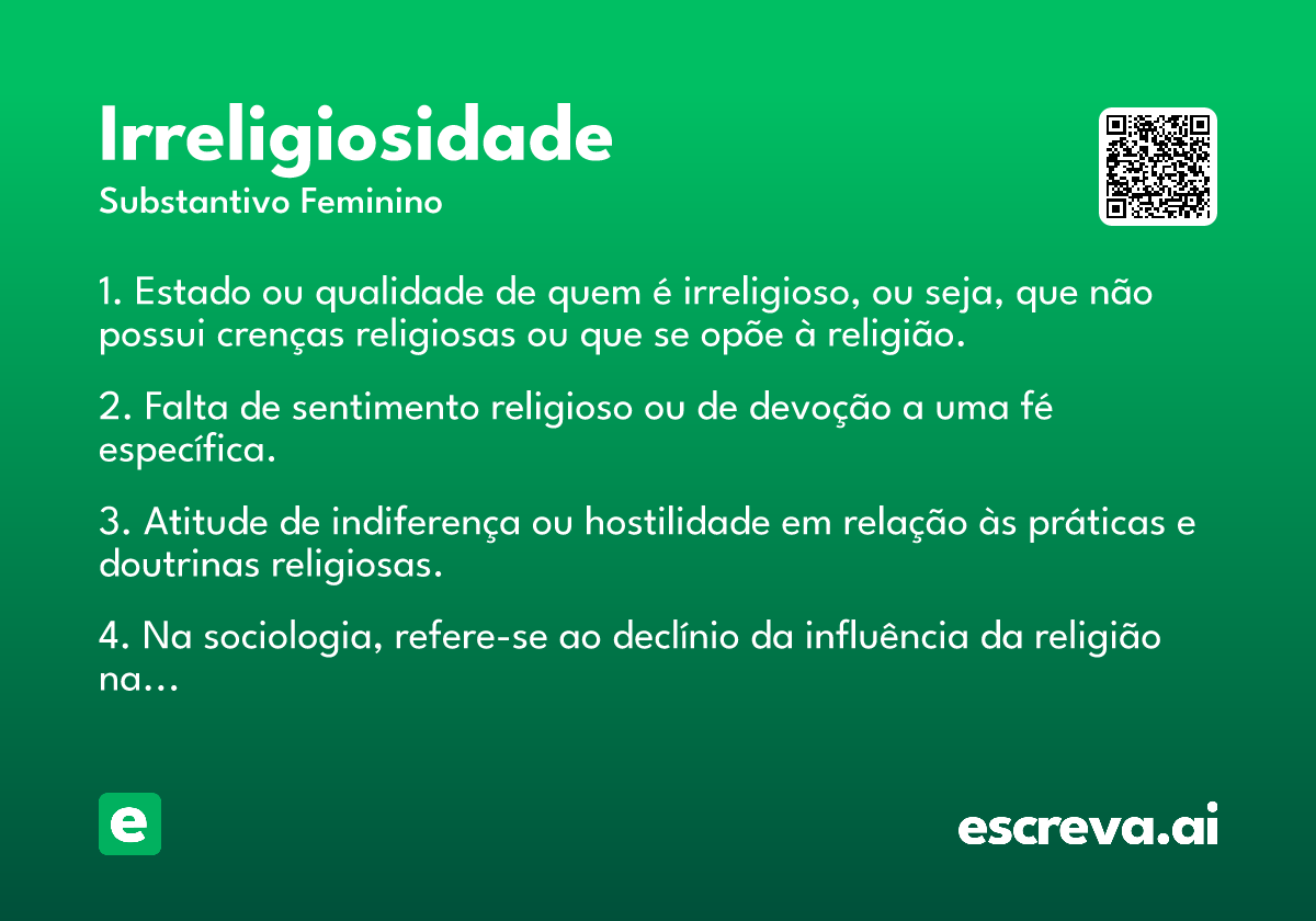 irreligiosidade