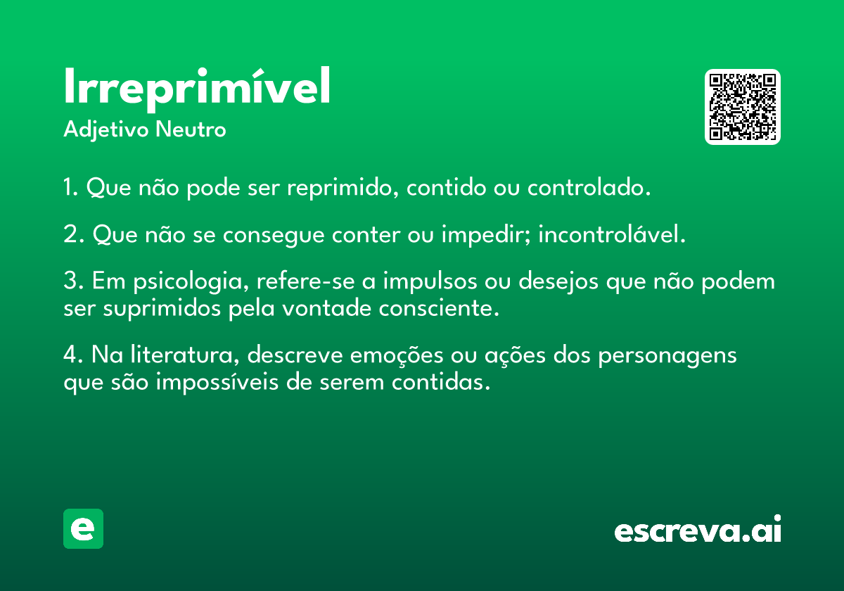 irreprimível