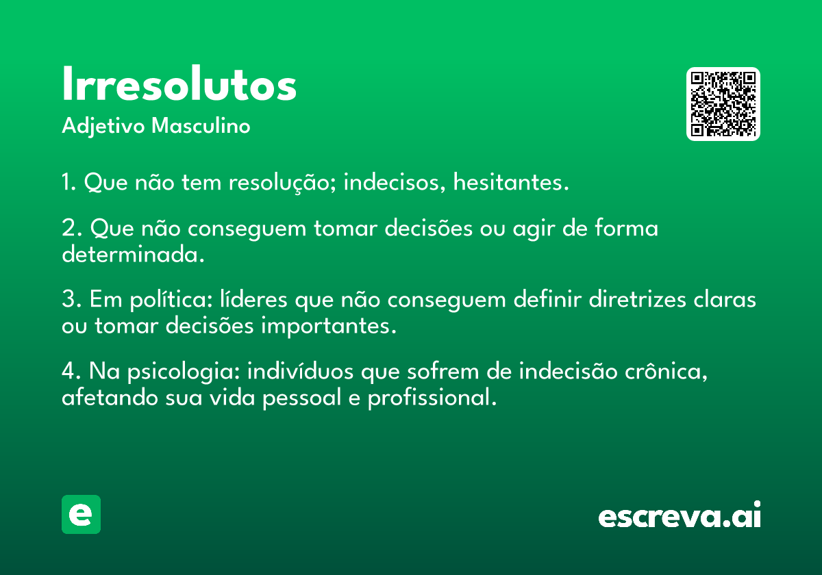 irresolutos