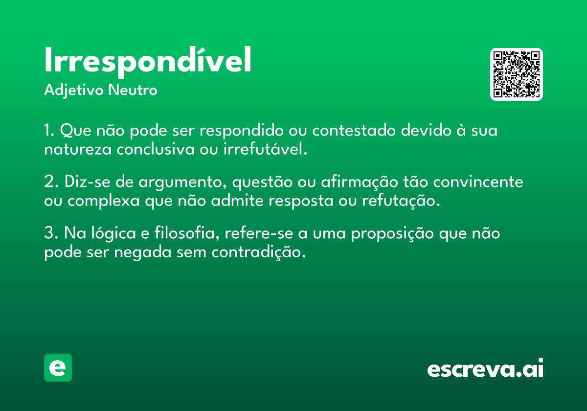 irrespondível