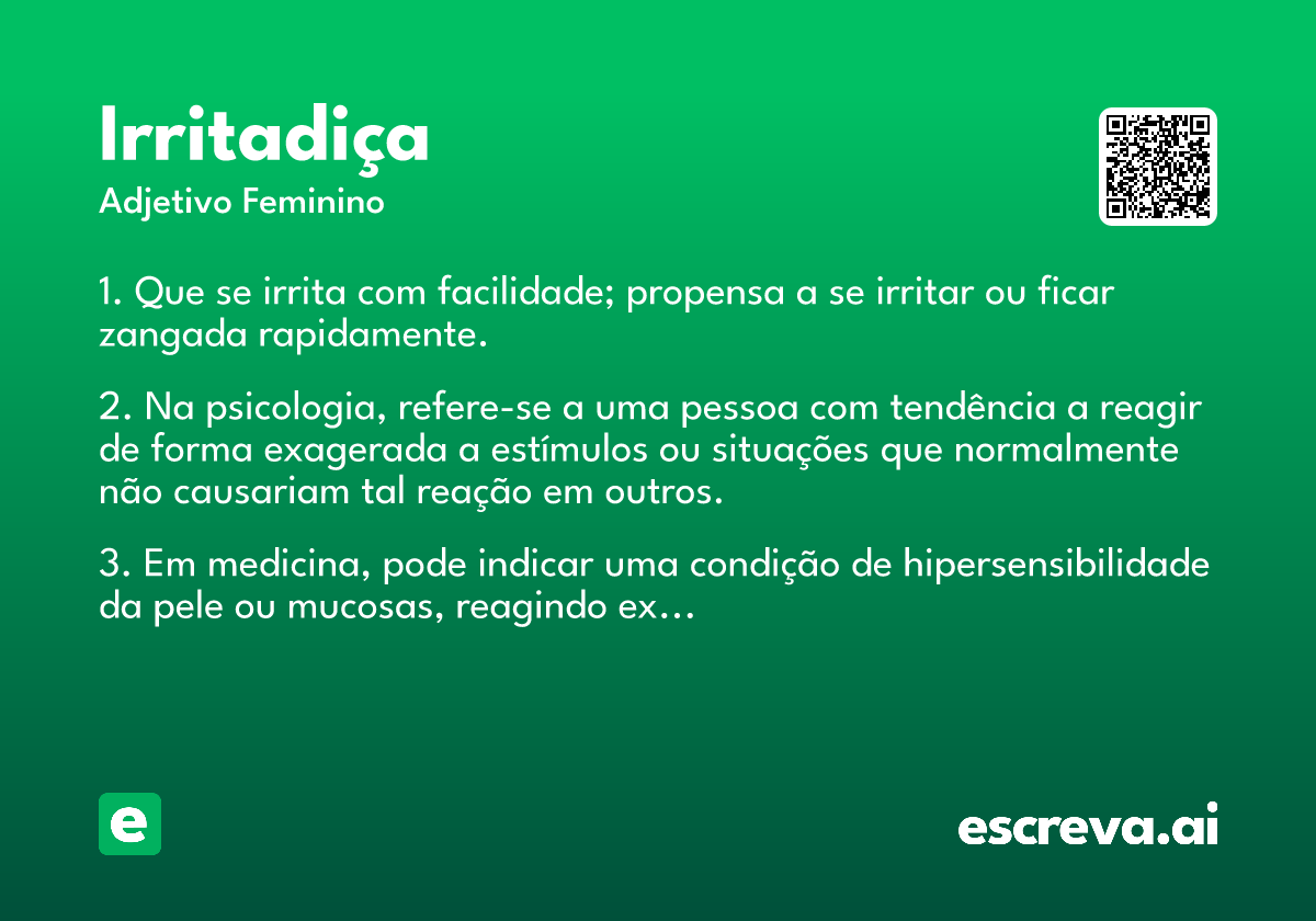 irritadiça