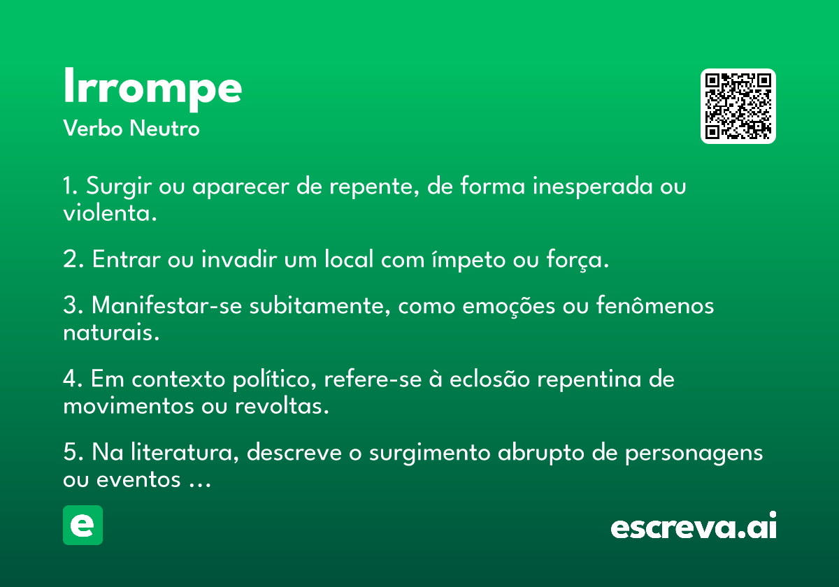 irrompe